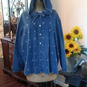 Cold water Creek denim jacket size 3X